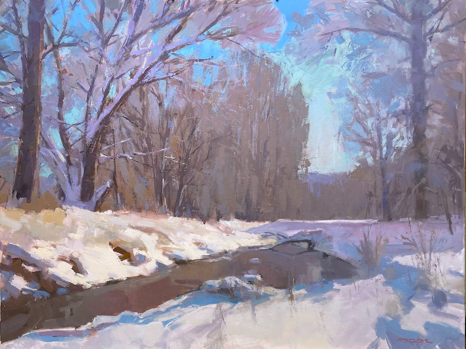Winter Creek Painting